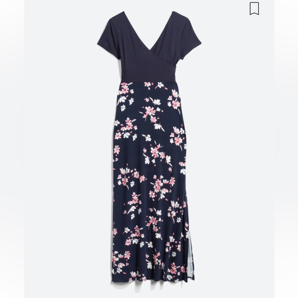 41 HAWTHORN-Nikita 2fer Knit Maxi Dress- size small